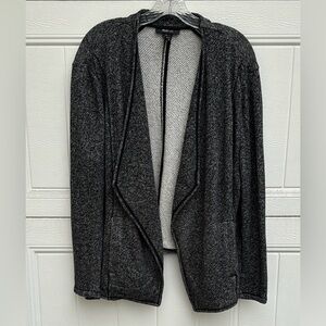 Style & Co. Women's Black Open-Front Jacket